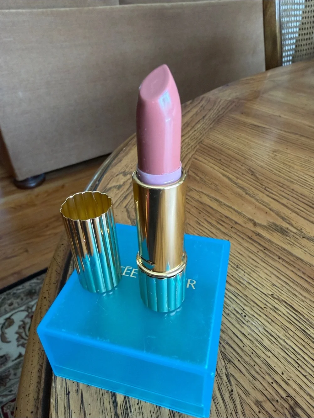 NWOT Never Used EsteeLauderPureColorLongLastingLipstick ROSE TEA#117MadeInCanada